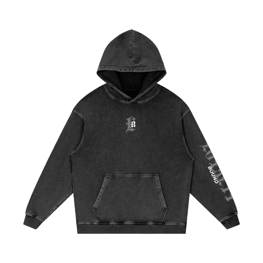 Snow Washed Loose Cotton Hoodie